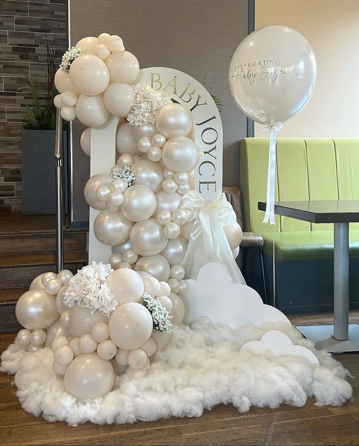 Ivory Clouds Baby Shower Decor