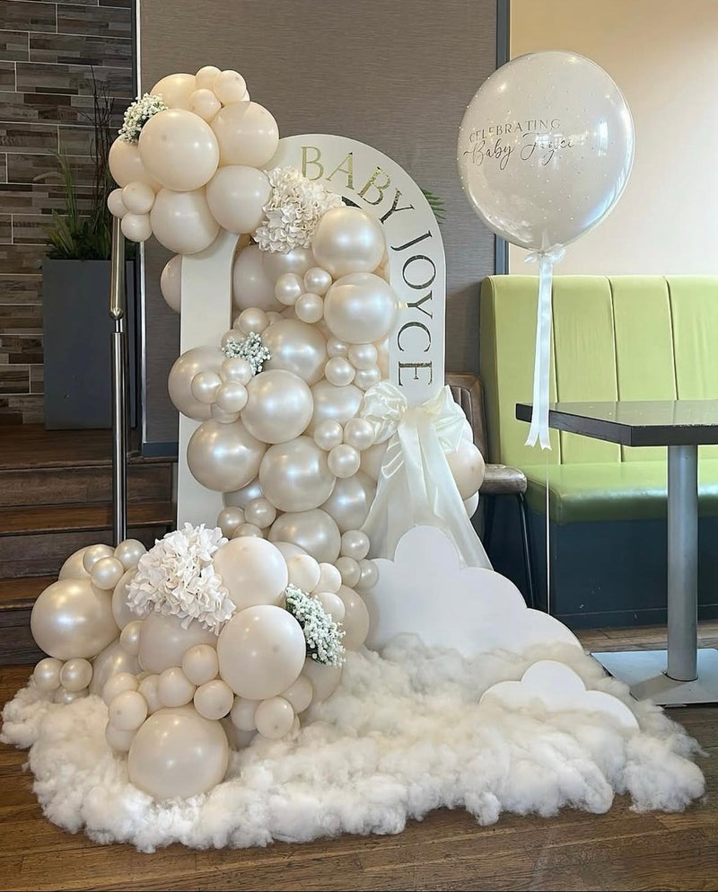Ivory Clouds Baby Shower Decor