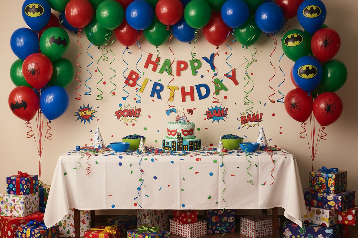 Boy Theme Birthday Decor