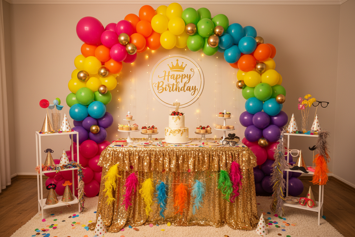 Same day birthday decor