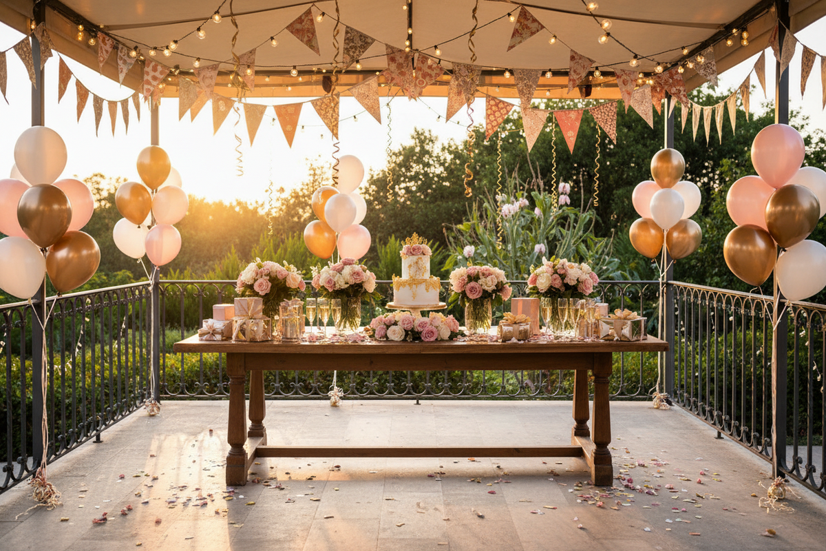 Outdoor Birthday Decor