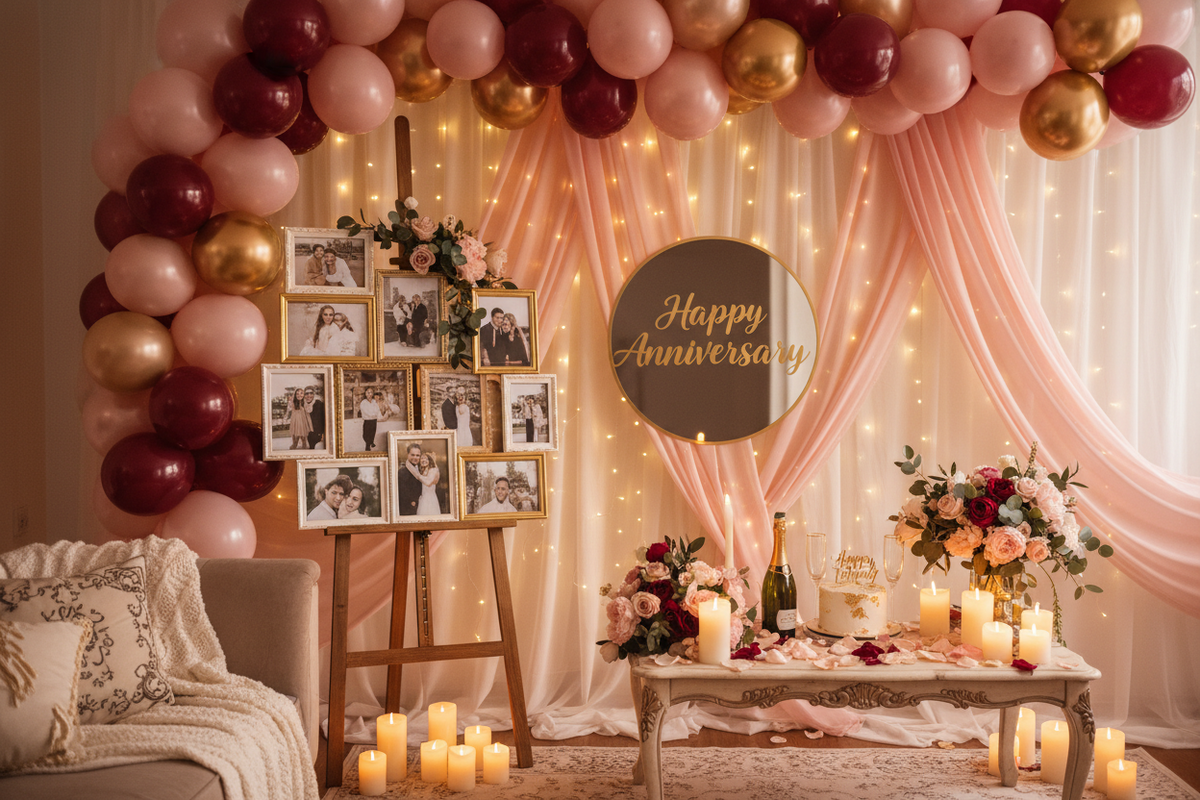 Anniversary Room Surprise Decor