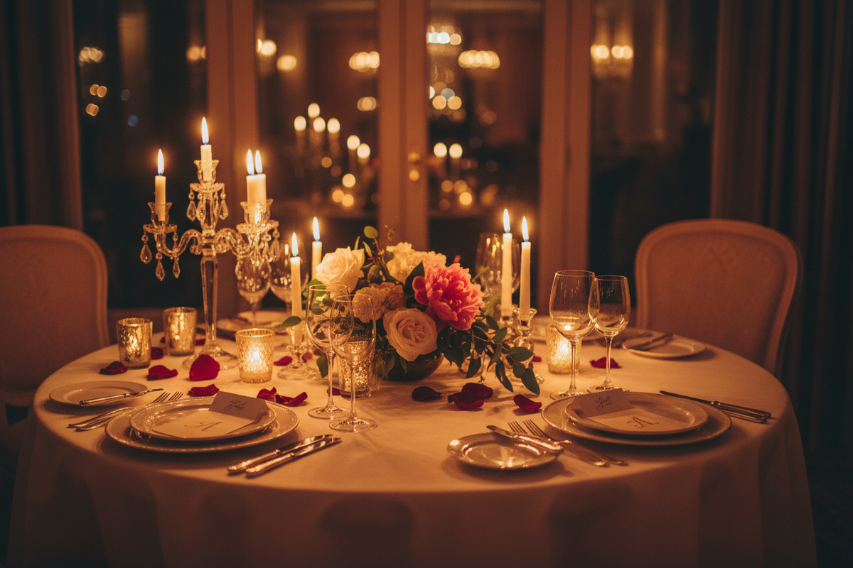 Candlelight Dinner Setup