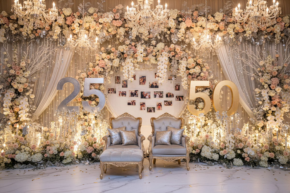 Milestone Anniversary Decor